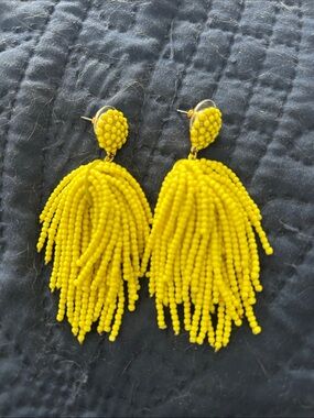 Baublebar earrings Yellow Beaded Tassel